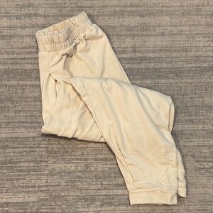 Free People Beach Cream Jogger Pants